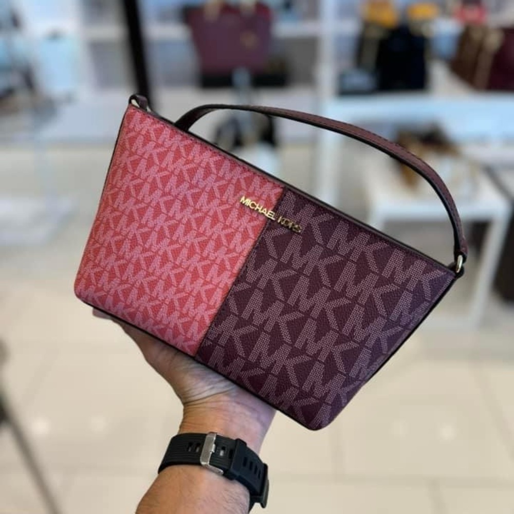 Michael Kors Small Split Oxblood Multi Crossbody